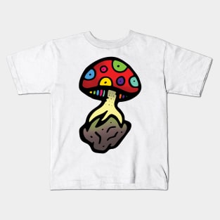 Colorful Mushroom Kids T-Shirt